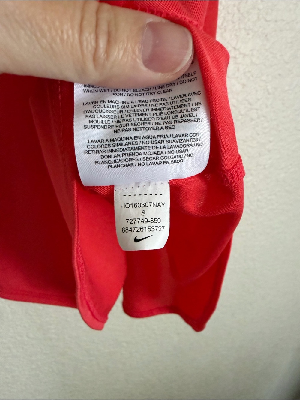 Nike Women's Elastika Dri-Fit Racerback Activewear Tank Top S Red - Picture 7 of 9